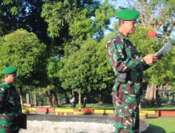 Bacakan Amanat Pangdam XIV/Hasanuddin, Pasiter Kodim 1405/Parepare Pimpin Upacara Bendera 17 an Bulan Juni 2025