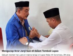 Mengucap Ikrar Janji Suci di dalam Tembok Lapas