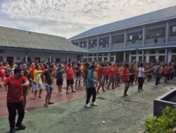 Jaga Kebugaran Tubuh, Rutan Palu Gelar Senam Bersama Warga Binaan