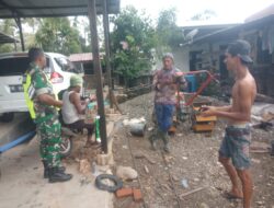 Babinsa Geumpang Jalin Komsos dengan Buruh Bajak Sawah: Dengarkan Aspirasi Warga Desa Bangkeh