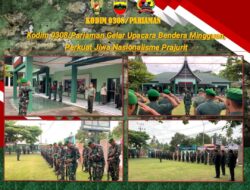 Kodim 0308/Pariaman Gelar Upacara Bendera Mingguan, Perkuat Jiwa Nasionalisme Prajurit