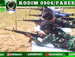 Personil Kodim 0904/Psr Asah Kemampuan Menembak