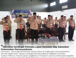 Perkemahan Satya Dharma Bhakti Pemasyarakatan: Lapas Gorontalo Berpartisipasi Aktif