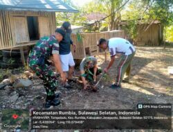TNI dan Warga Bersatu: Babinsa Kelara Tanam 150 Pohon Durian di Rumbia, Hijaukan Desa, Sejahterakan Rakyat
