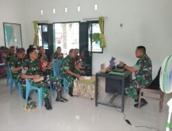 Danramil 1405-05/Mallusetasi Gelar Penyegaran Materi Binter kepada Anggotanya