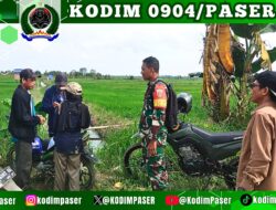 Turut Serta Dalam Peninjauan Lokasi Kontruksi Saluran Tersier BP Desa Sebakung
