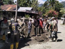 Pererat Kemanunggalan TNI-Rakyat, Babinsa Koramil Tangse Gelar Karya Bakti di Pulo Kawa
