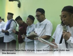 Menjemput Tahun Baru Hijriyah, Lapas Gorontalo gelar Dzikir dan Doa Bersama