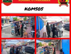 Menjalin Tali Silaturahmi Babinsa Komsos Dengan Pedagang Somai