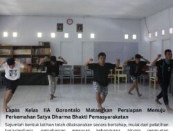 Lapas Kelas IIA Gorontalo Matangkan Persiapan Menuju Perkemahan Satya Dharma Bhakti Pemasyarakatan