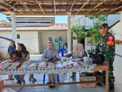 Bukti Nyata Peduli Kesehatan Warga,Babinsa Koramil 0907/02 Tarteng Dampingi Posyandu Lansia