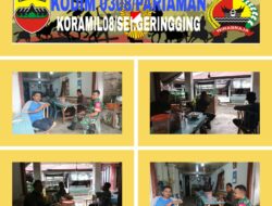 Dalam Menjalin Hubungan Kerja Yang Baik, Babinsa Koramil 08/Sungai Geringging Komsos Di Warung Kopi