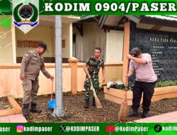 Koramil 0904-01/Tgt Turut Serta menjaga kebersihan dan keindahan TMP