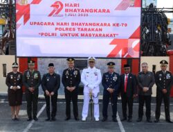 Hadiri HUT Bhayangkara Ke 79,Ini Harapan Dandim 0907/ Tarakan
