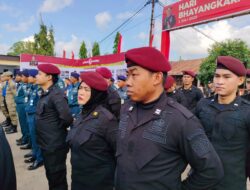 Penuh Semangat dan Khidmat, Jajaran Rutan Selayar Ikuti Upacara HUT Bhayangkaran Ke-79