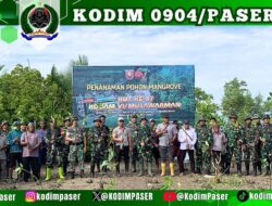 Menyambut HUT Kodam VI/Mulawarman Bersama Masyarakat Dengan Menjaga Kelestarian Pesisir