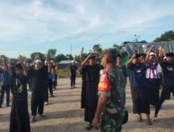 Dampingi Perkemahan Santri Ponpes Insan Mandiri,Babinsa Koramil 0907/04 Tarut Beri Wasbang