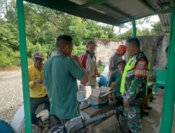 Babinsa jalin komsos dengan warga binaan