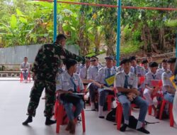 Bentuk Karakter Siswa,Prajurit Kodim 0907/Trk Bekali MPLS Dengan Materi Wasbang