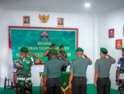 Tegakkan Disiplin & Profesionalisme, Danrem 182/JO Gelar Sidang Disiplin Militer