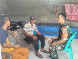 Babinsa Koramil 03/Meukek Imbau Warga Waspadai Perubahan Cuaca dan Jaga Kamtibmas