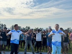 Ribuan Warga Binaan Lapas Banjarbaru Antusias Ikuti Senam Kebugaran Tubuh