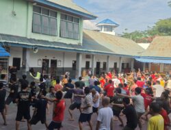 Pasti sehat, Warga Binaan Rutan Palu Laksanakan Senam Bersama