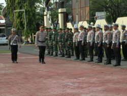 Personel Kodim 1404/Pinrang Ikuti Apel Gelar Pasukan Operasi Patuh 2025