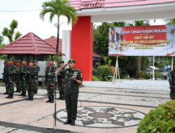Sambut HUT Kodam VI/Mlw Ke – 67,Dandim 0907/Trk Pimpin Ziarah Rombongan