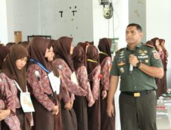 Dandim 1404/Pinrang Berikan Materi Wawasan Kebangsaan Saat Kegiatan MPLS Siswa Baru SMAN 1 Pinrang