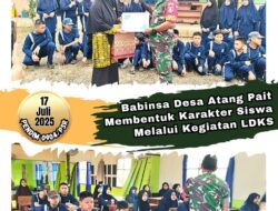 Babinsa Desa Atang Pait Membentuk Karakter Siswa Melalui Kegiatan LDKS