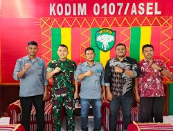 Dandim 0107/Aceh Selatan Terima Kunjungan Silaturrahmi Ketua Umum FAJI Aceh Selatan