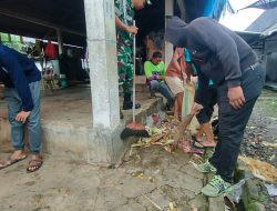 Babinsa Koramil Maiwa Gelar Karya Bakti Pembersihan Pasar