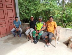 Pererat Kemanunggalan TNI-Rakyat, Babinsa Geumpang Jalin Komsos dengan Warga Bangkeh