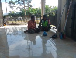 Babinsa Koramil 04 Beutong jaga komunikasi sosial yang baik Terhadap masyarakat di Desa Binaannya