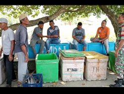 Jalin Komsos dengan Nelayan, Babinsa Bakongan Beri Motivasi dan Ingatkan Potensi Cuaca Buruk ‎