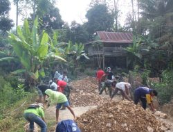 Sasaran Fisik Pengerasan Jalan Penghubung Desa Pekalobean ke Desa Salo Dewata