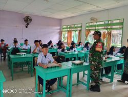 Babinsa Kodim 1404/Pinrang Dampingi Pelaksanaan Makan Bergizi Gratis