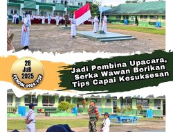 Jadi Pembina Upacara, Serka Wawan Berikan Tips Capai Kesuksesan