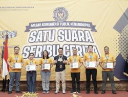 Torehkan Prestasi, Kanwil Ditjenpas Kalsel Raih Dua Katagori Juara bidang Komunikasi Publik