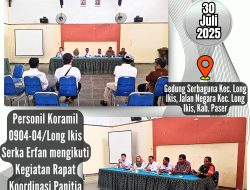 Koramil Long Ikis Dukung Acara Perayaan HUT RI Ke-80
