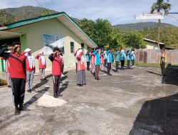 Babinsa Latih PBB Pelajar SMA di Tangse, Tanamkan Disiplin Sejak Dini