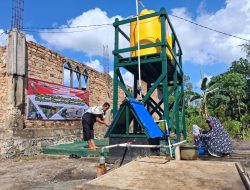 Realisasikan Air Bersih,Kodim 0907/Trk Bangun Sumur Bor Untuk Warga