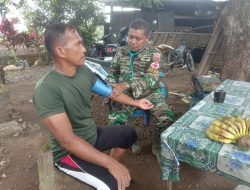 Personil Satgas TMMD 125 Kodim 1422/Maros Berikan Layanan Kesehatan Kepada Masyarakat Dan Personil Satgas