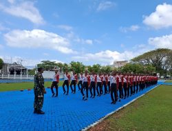 Personel Kodim 1404/Pinrang Latih Paskibraka, Wujudkan Generasi Muda yang Tangguh dan Berkarakter