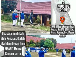 Danramil 0904-07/Mkm bertindak sebagai Pembina Upacara di SMAN 1 Muara Komam