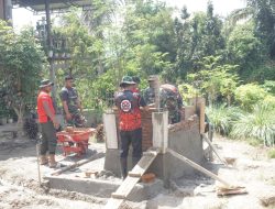 Pembuatan Sumur Bor TMMD ke-125 Kodim Enrekang. Kini Memasuki Tahap Pembuatan Bak Penampungan