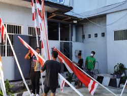 Lapas Kelas III Wonreli Pasang Umbul-Umbul dalam Rangka Peringatan HUT RI ke-80