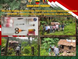 Aksi Cepat Anggota Unit Intel Kodim 0308/Pariaman Lakukan Penyergapan Narkoba Jenis Sabu di Sebuah Pondok Tempat Transaksi dan Memakai Narkoba