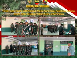 Tindak Tegas, Dandim 0308/Pariaman Pimpin Acara Sidang Penjatuhan Hukuman Disiplin Militer Kepada 23 Prajurit Kodim 0308/Pariaman